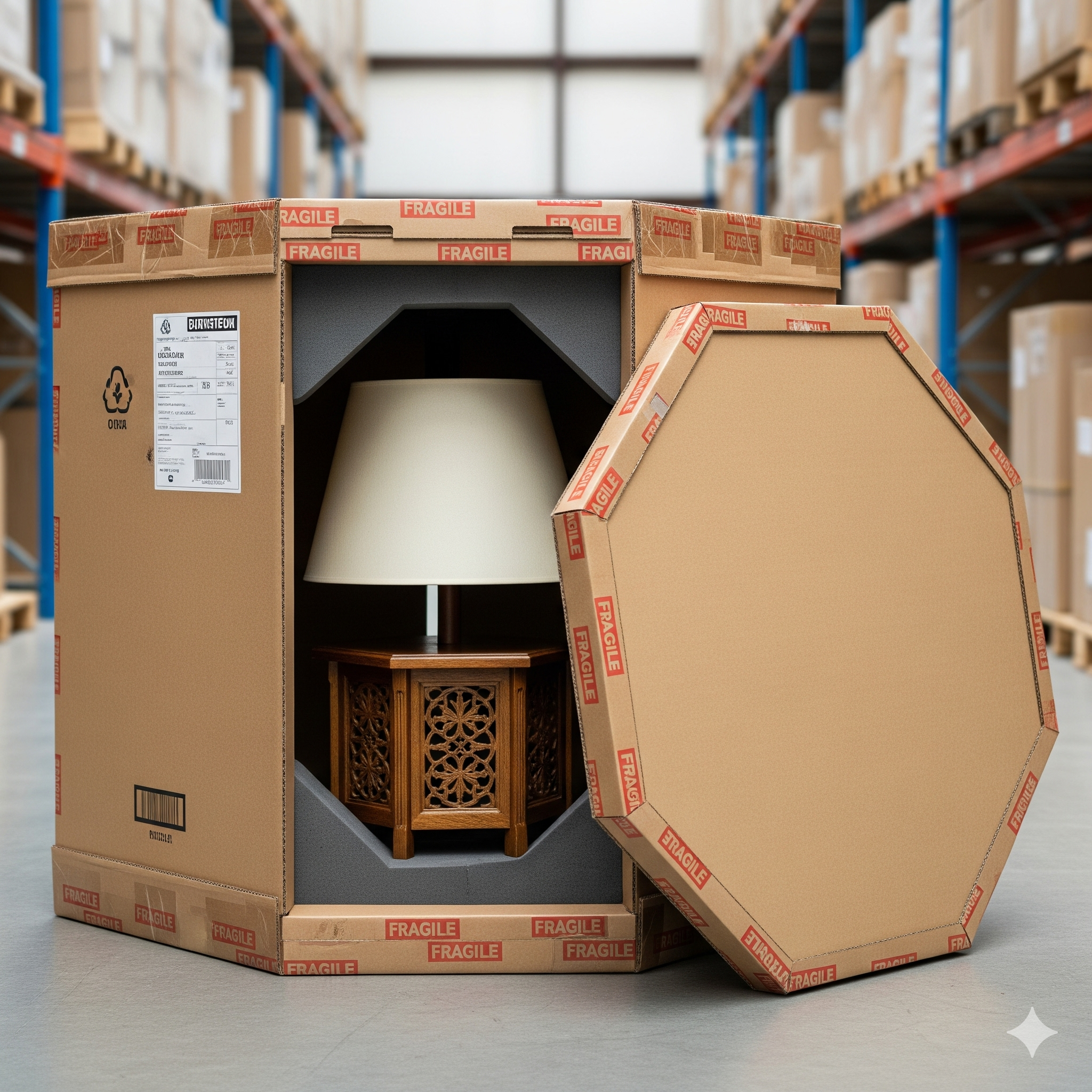 Octagonal Double Cover Container